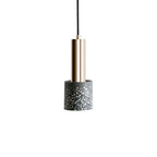 Cylinder Concrete LED Electroplated Nordic Pendant Light