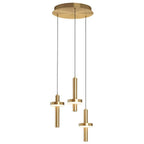 Circle Cylinder LED Gold Nordic Pendant Light Hanging Lamp