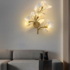 Leaves Branches 3 Step Dimming Gold Nordic Wall Lights Fixture