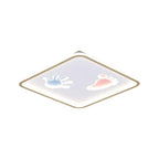 Hand and Foot Print LED Modern Flush Mount Lighting Ceiling Lights