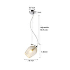 Glass Cup Flower Bud Minimalist Height Adjustable Nordic Pendant Lights