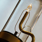 Glass Dome Table Light Atmosphere LED Candle Version Light