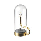 Glass Dome Table Light Atmosphere LED Candle Version Light
