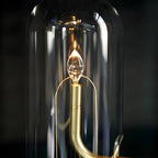Glass Dome Table Light Atmosphere LED Candle Version Light