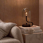 Glass Dome Table Light Atmosphere LED Candle Version Light