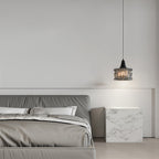 Glass Drum Pendant Light Italian Elegant Minimalist Ceiling Lights