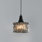 Glass Drum Pendant Light Italian Elegant Minimalist Ceiling Lights