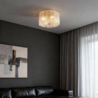 Luxury Full Copper Glass Flush Mount