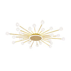 Glass Flush Mount Light Minimalist Sputnik Style Luxury Ceiling Light