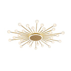 Glass Flush Mount Light Minimalist Sputnik Style Luxury Ceiling Light