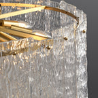 Glass Flush Mount Lighting Full Copper Luxury Ambience Lamp