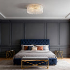 Luxury Full Copper Glass Flush Mount