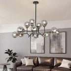 Glass Globe Chandeliers Nordic Atmospheric Luxury Retro Ceiling Light