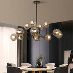 Glass Globe Chandeliers Nordic Atmospheric Luxury Retro Ceiling Light
