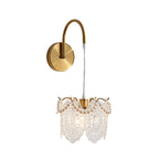 Glass Leaves Feathers Three Step Dimming Nordic Creative Wall Lights Fixture