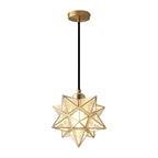 Glass Moravian Star Pendant Light Modern Ceiling Light