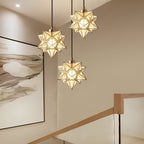 Glass Moravian Star Pendant Light Modern Ceiling Light