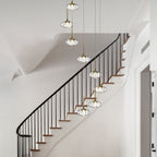 Chandelier For Tall Ceilings Italian Minimalist
