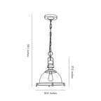 Glass Pendant Lights Kitchen Iron Industrial Black Ceiling Light