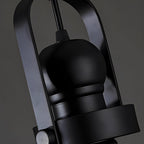 Glass Pendant Lights Kitchen Iron Industrial Black Ceiling Light