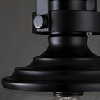 Glass Pendant Lights Kitchen Iron Industrial Black Ceiling Light