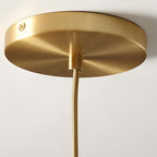 Glass Round Pendant Light Modern Single-Ball Ceiling Light