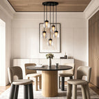 Modern Copper Chandelier Creative Luxury Glass Ceiling Light