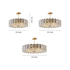 Glass Semi Flush Mount Lighting French Luxury Full Copper Lamp