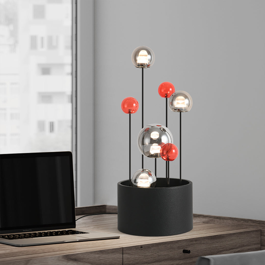 Colored Glass Ball Floor Lamp  Nordic Minimalist