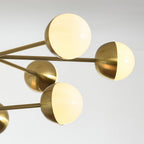 Globe Light Chandelier Modern Solid Copper Ceiling Light