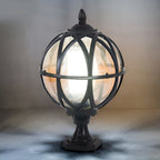 Globe Pillar Lights European Glass Waterproof Outdoor Lamp