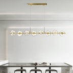 Linear Pendant Chandelier Nordic Modern Electroplated