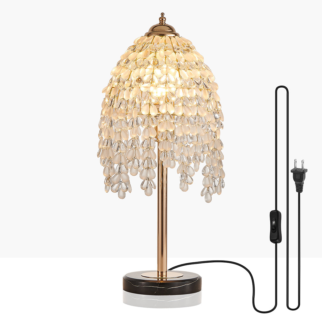 Gold Bedside Table Lamp European Crystal Luxury Lamp