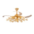 Ceiling Fan With Multiple Lights Nordic Crystal Invisible Ceiling Fan