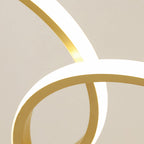 Gold Chandelier Lamp Nordic Style Aluminum Adjusted Ceiling Light