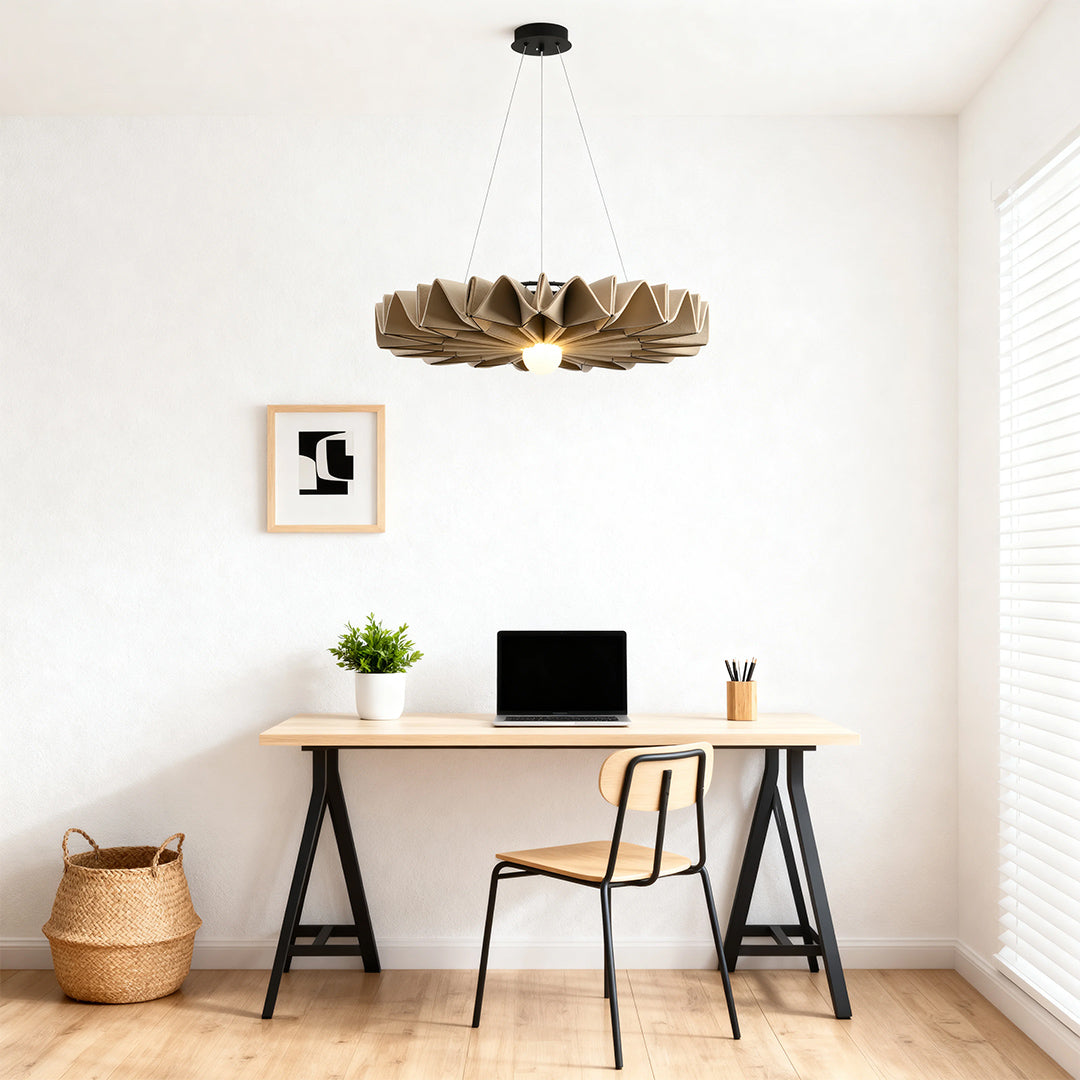 Cloth Chandelier Large Diameter Noise Reduction Felt Ceiling Lights