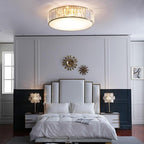 Gold Drum Ceiling Light Nordic Style Copper LED Light