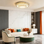 LED Light Fixtures Flush Mount Luxury Crystal Lamp
