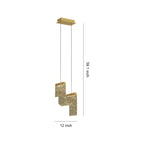 Gold Pendant Island Lights Contemporary Glass Adjustable Ceiling Light