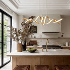 Spiral Ceiling Light Modern Creative LED Metal Chandelier