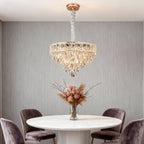 Large Chandelier Crystals European Style Luxury Ceiling Light
