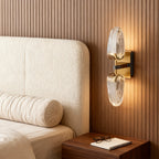 Gold Wall Light Simple LED White Acrylic Symmetry Lamp