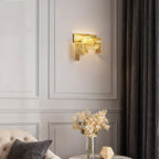 Gold Wall Lights Italian Luxury Simple Creative Metal LED Glass Lamp