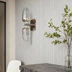 Gold Wall Light Simple LED White Acrylic Symmetry Lamp