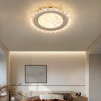 White Round LED Ceiling Light French Full Spectrum Ultra-Thin Flush Mount Light