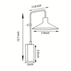 Gooseneck Wall Lamp Modern Long Arm Outdoor Metal Light