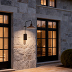 Gooseneck Wall Lamp Modern Long Arm Outdoor Metal Light