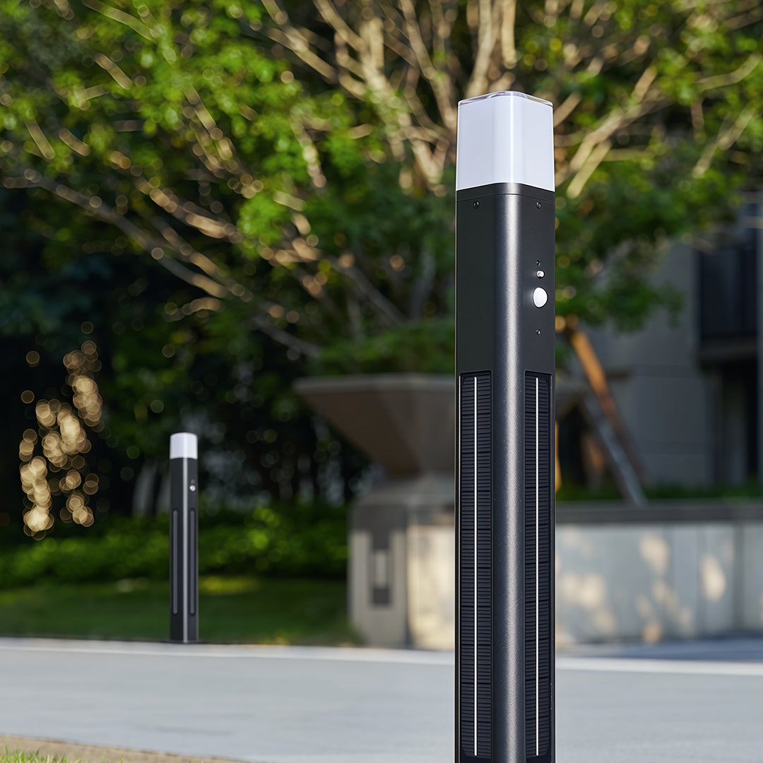 Solar Bollard Lighting Outdoor Garden Aluminum Lamp