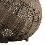 Outdoor Globe Lantern with a Stylish Woven Texture Chic Outdoor Lights