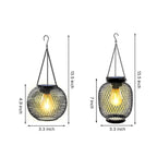 Lantern Style Outdoor Lights Solar Iron Mesh Hanging Lights